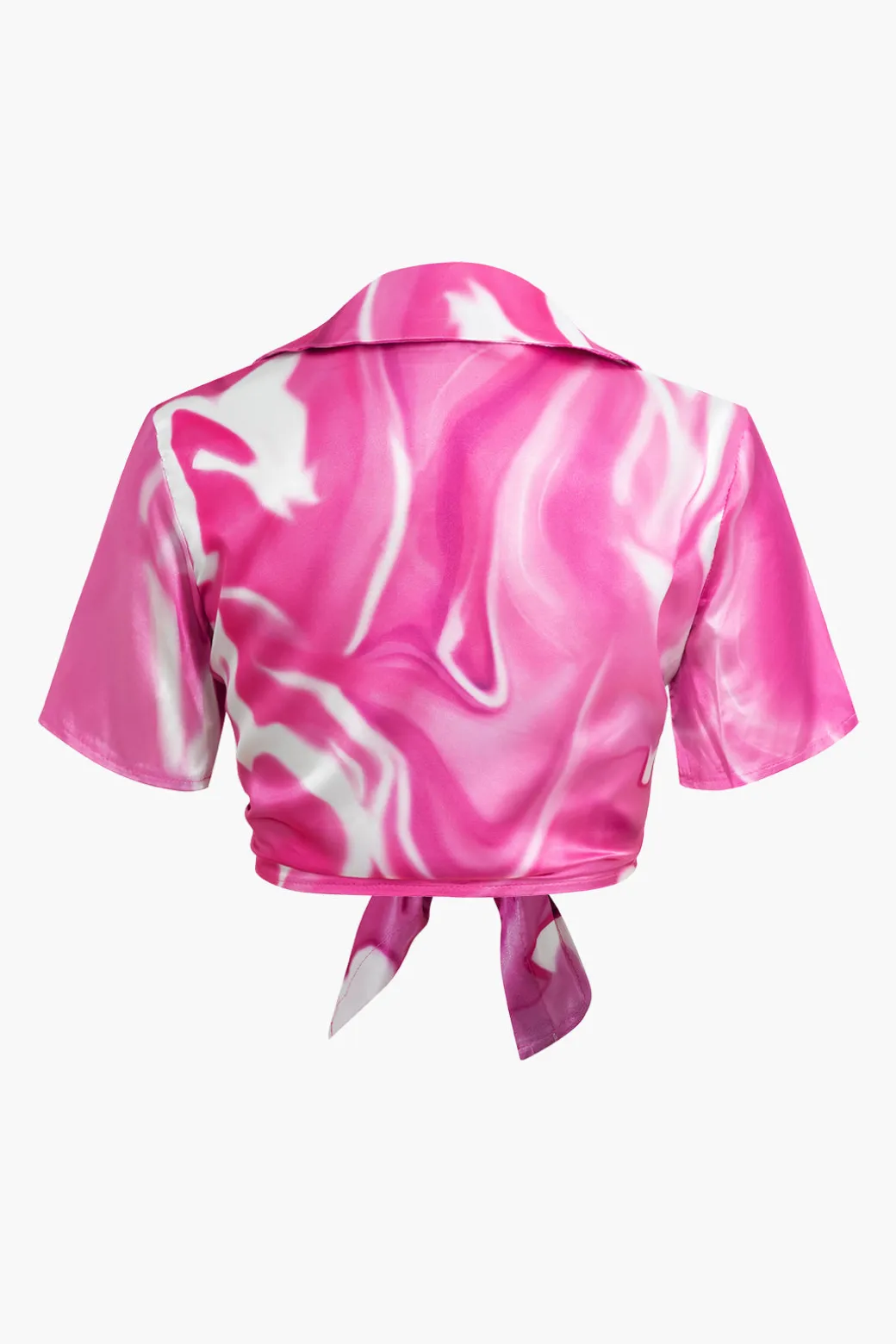 Discount Abstract Print Short Sleeve Shirt And Shorts Set Short Sets