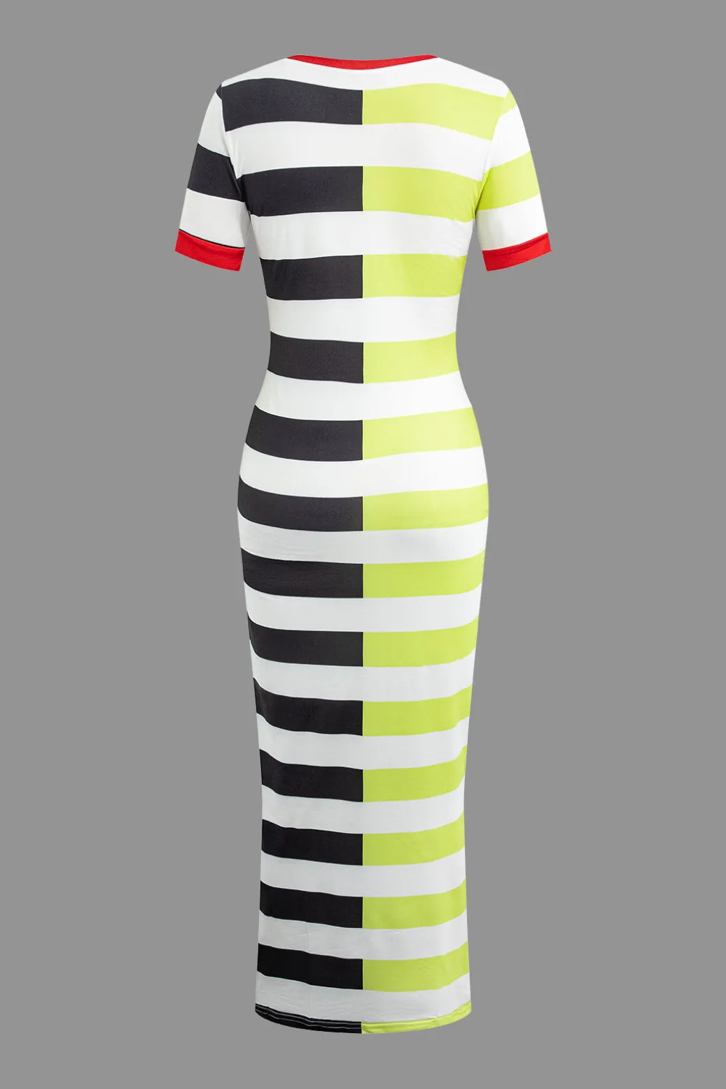 Best Contrast Striped Maxi Dress Maxi Dresses