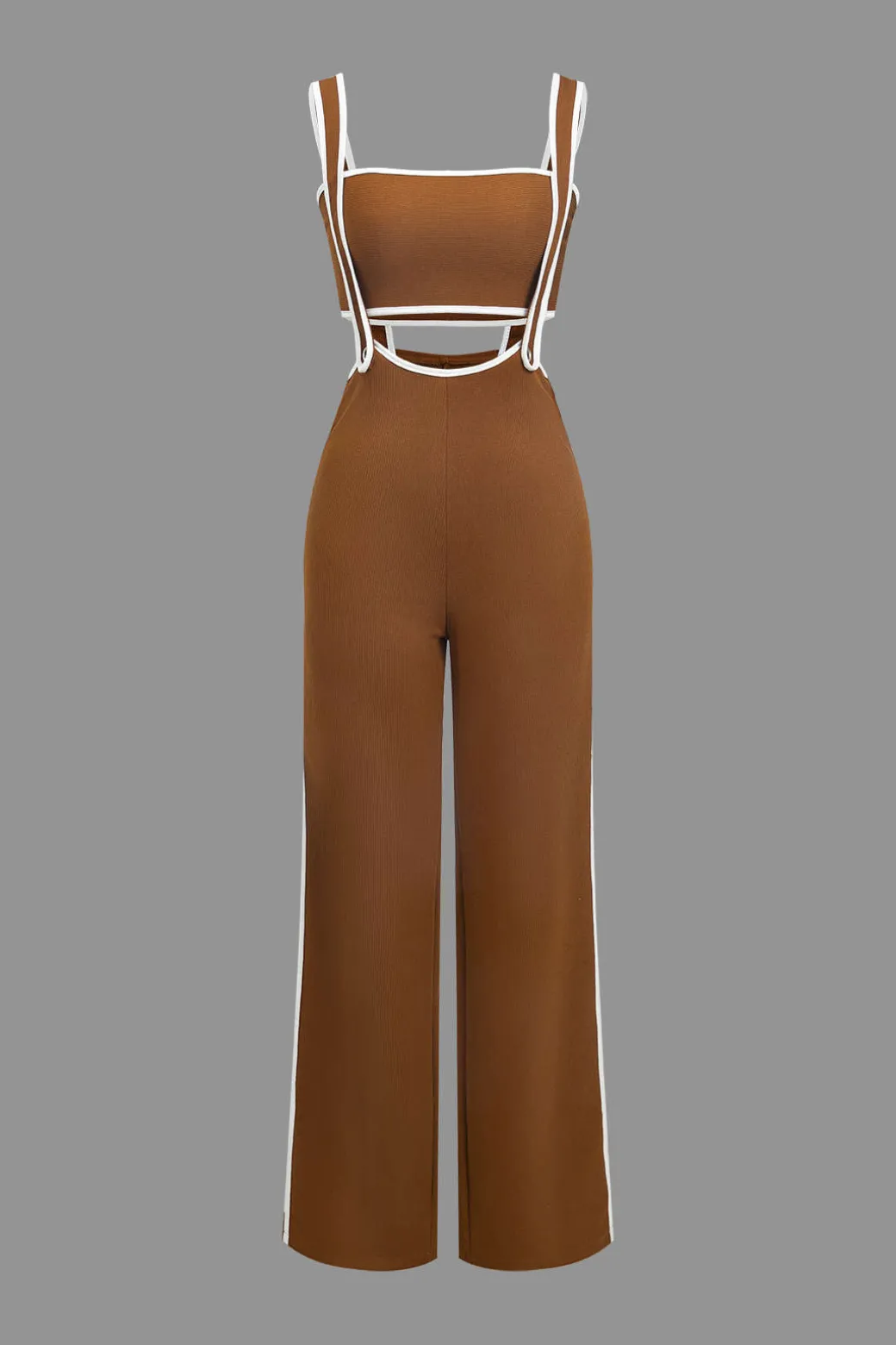 Online Contrast Trim Tube Top And Trouser Set Pant Sets | Vacation Sets