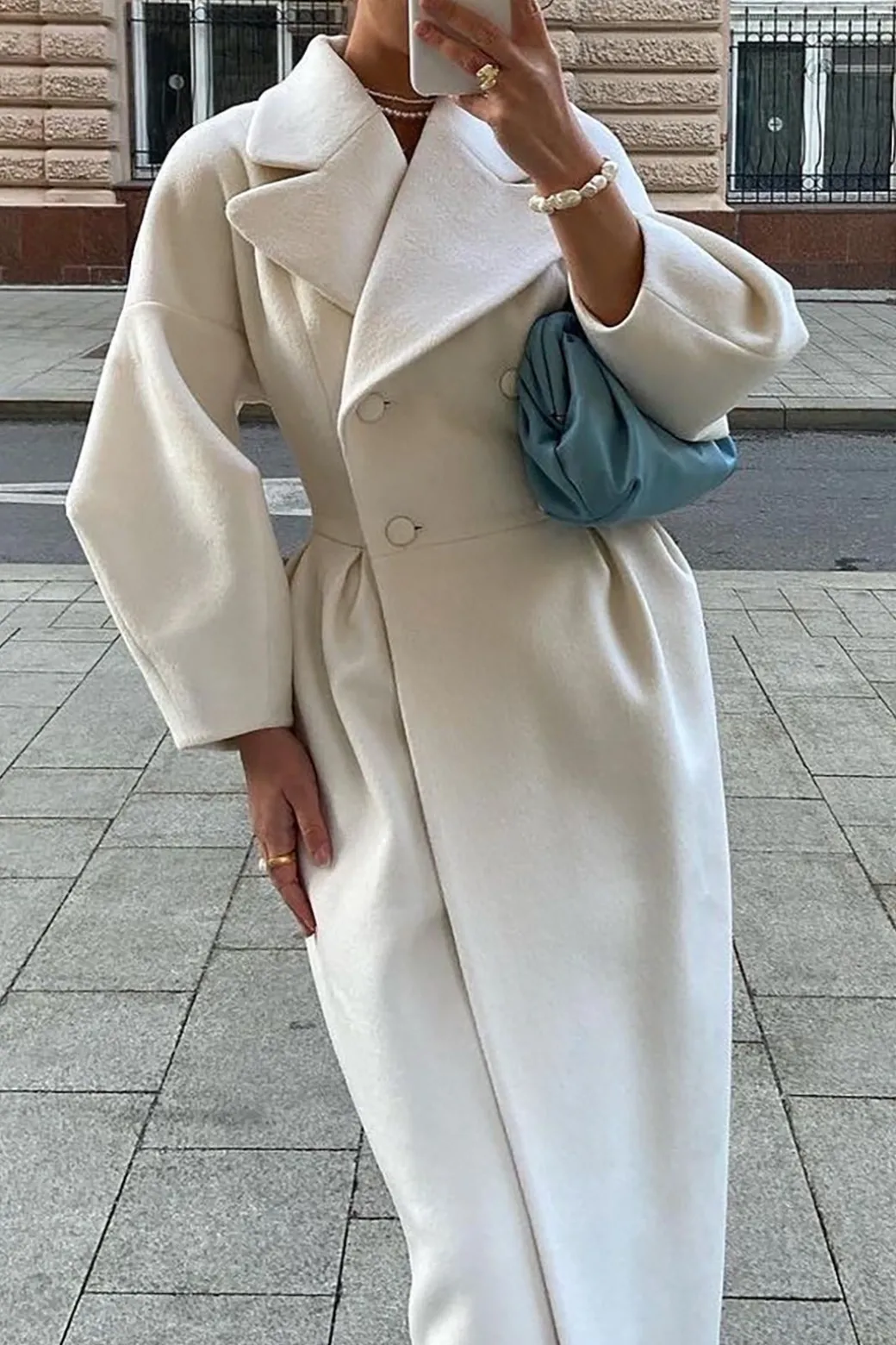 Shop Double Breasted Long Trench Coat Outerwear | Outerwear