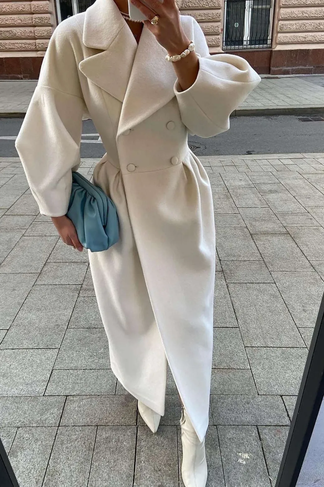 Shop Double Breasted Long Trench Coat Outerwear | Outerwear