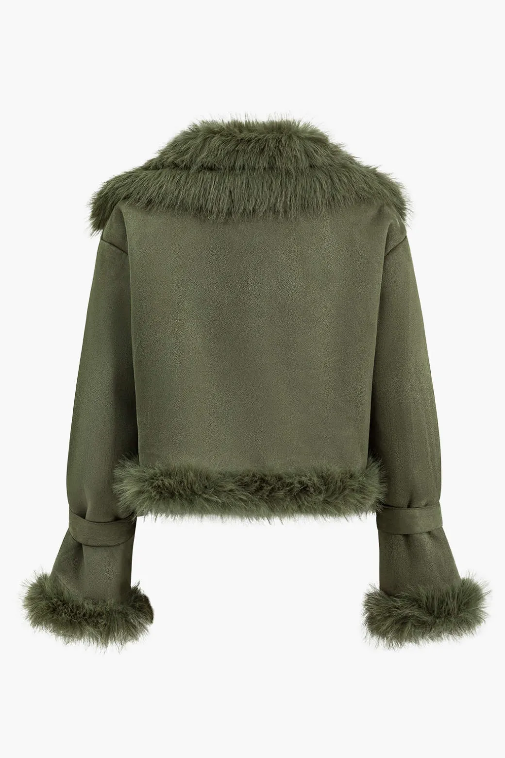 Best Sale Faux Fur Crop Jacket Outerwear | Outerwear