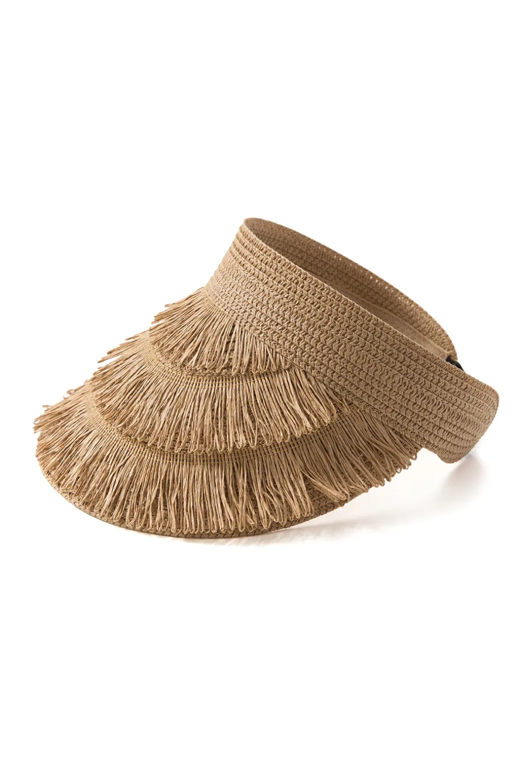 Best Sale Fringe Brim Straw Visor Hat Accessories