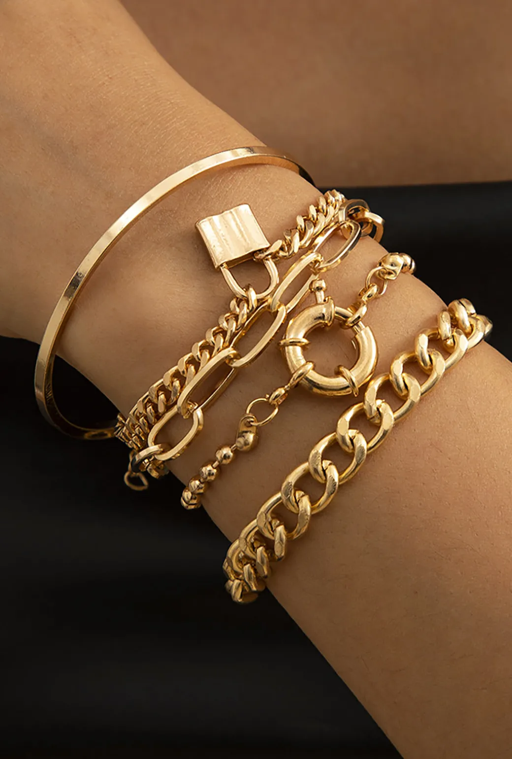 Best Layered Chain Bracelet Set Bracelets | Accessories