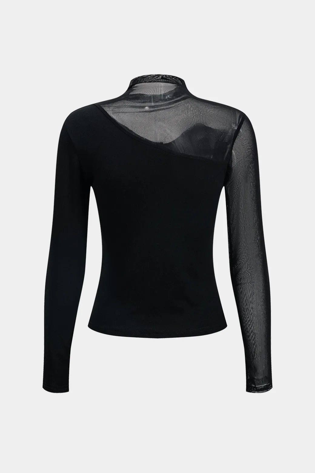 Outlet Mesh Patchwork Long-Sleeve Top Long Sleeve Tops | Long Sleeves Tops