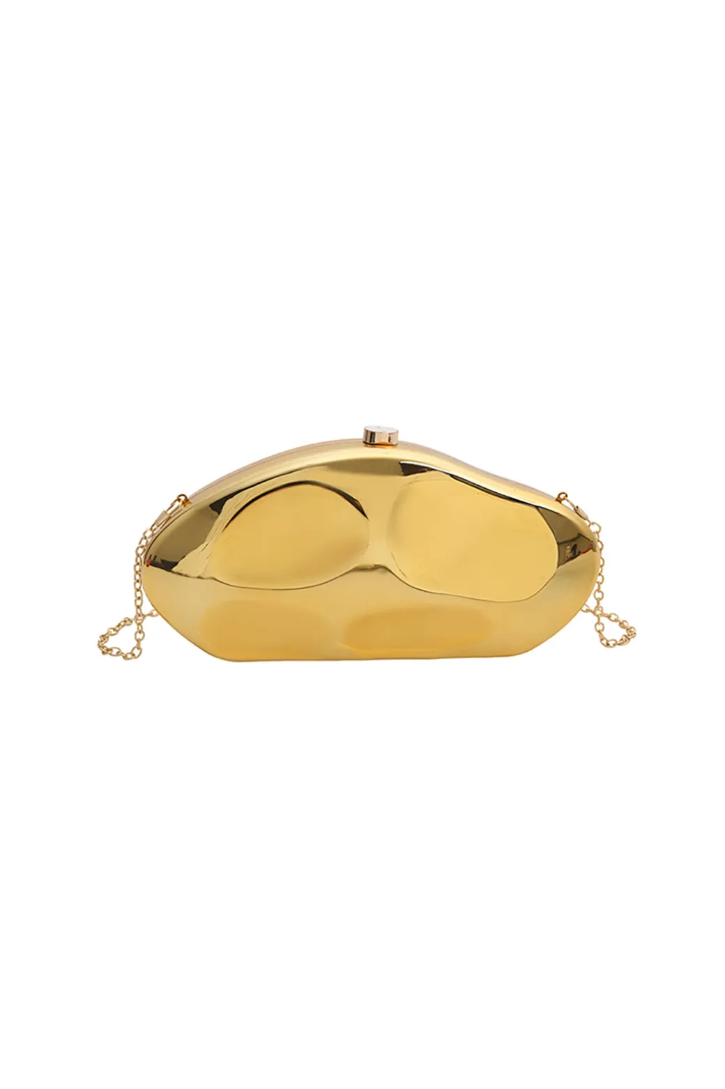 New Metallic Box Shape Clutch Bag Accessories | Bags