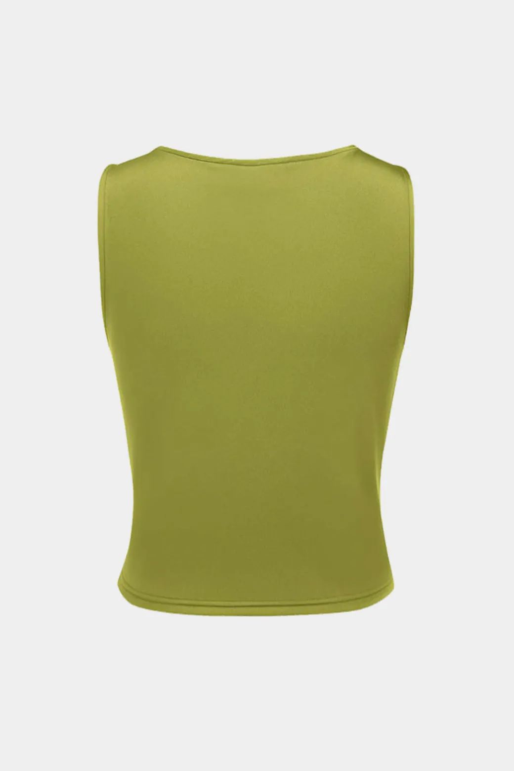 Best Sale Ruched Asymmetrical Sleeveless Tank Top Tank Tops & Cami