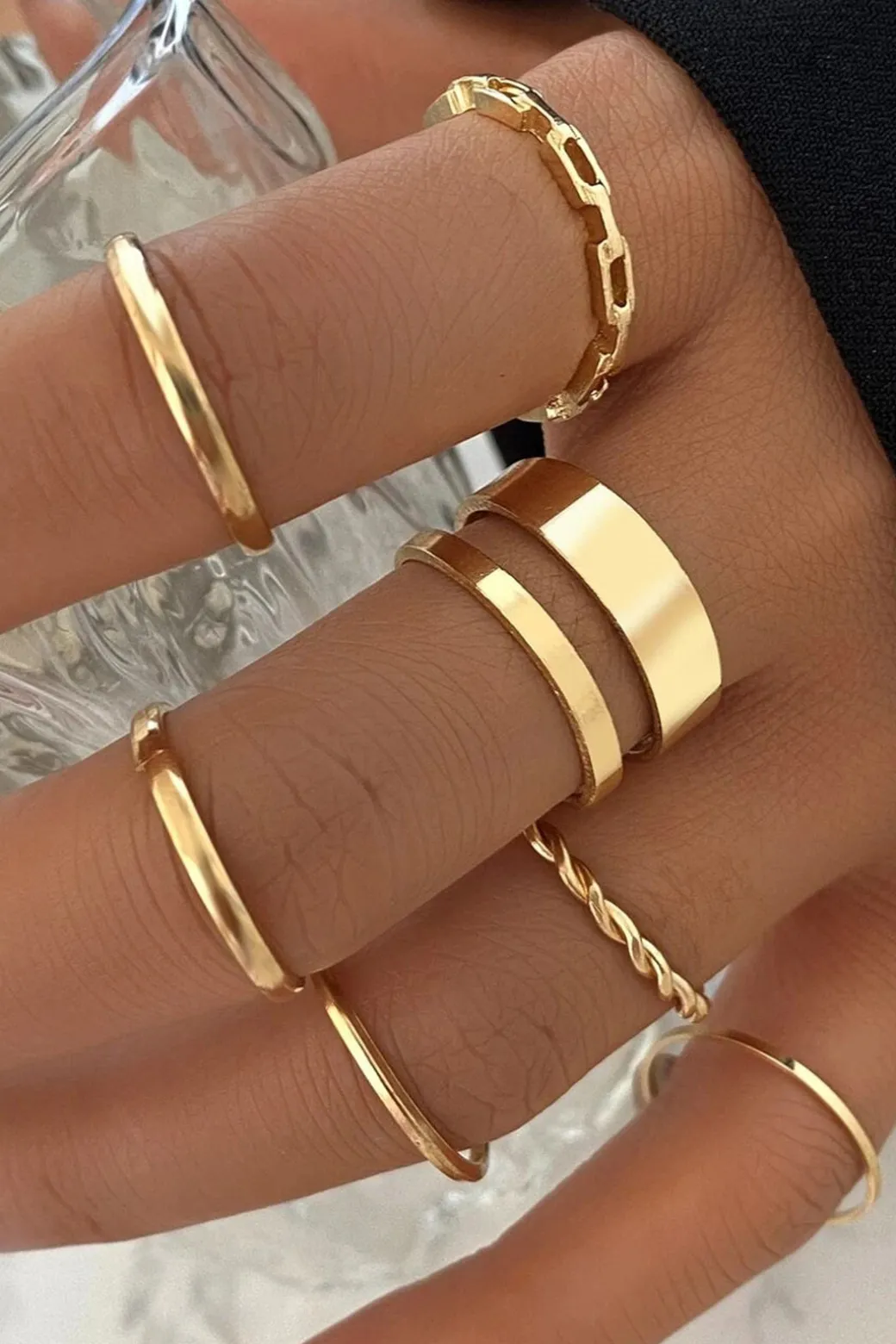 Best Sale Set of 7 Pc Rings Accessories