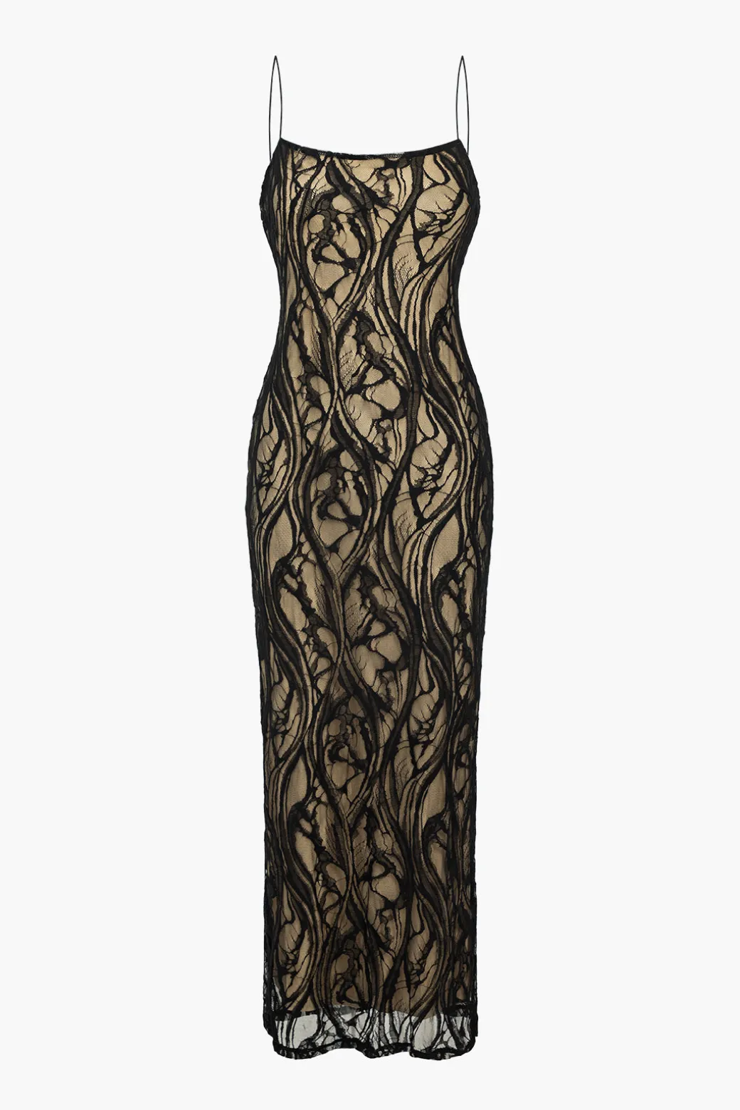 Shop Sheer Lace Embroidered Slip Maxi Dress Maxi Dresses