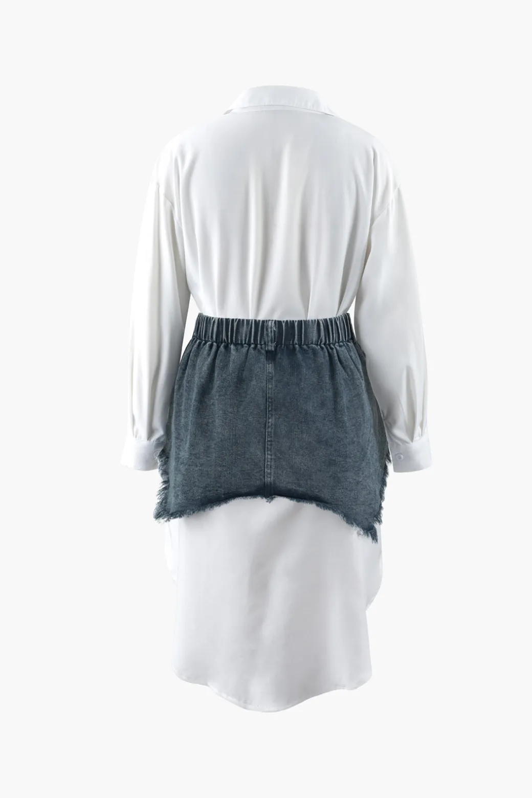 Cheap Shirt Dress And Denim Corset Two-piece Skirt Sets | Vacation Sets