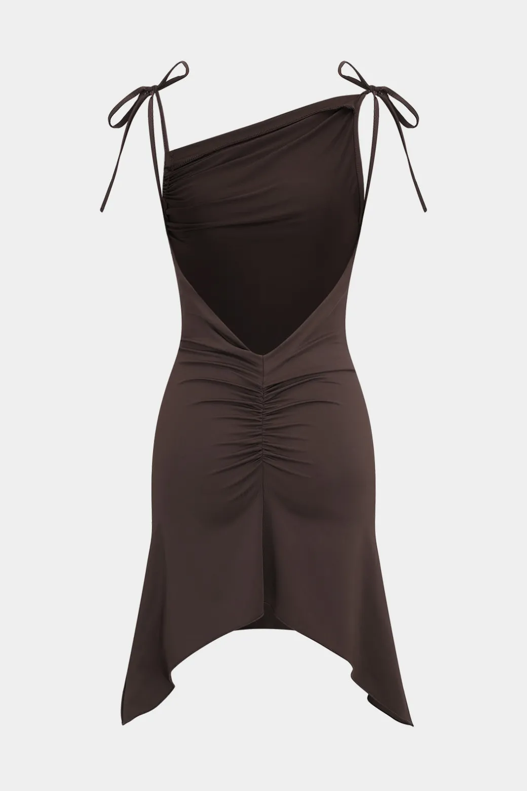 Flash Sale Sleeveless Backless Tie Up Mini Dress Mini Dresses