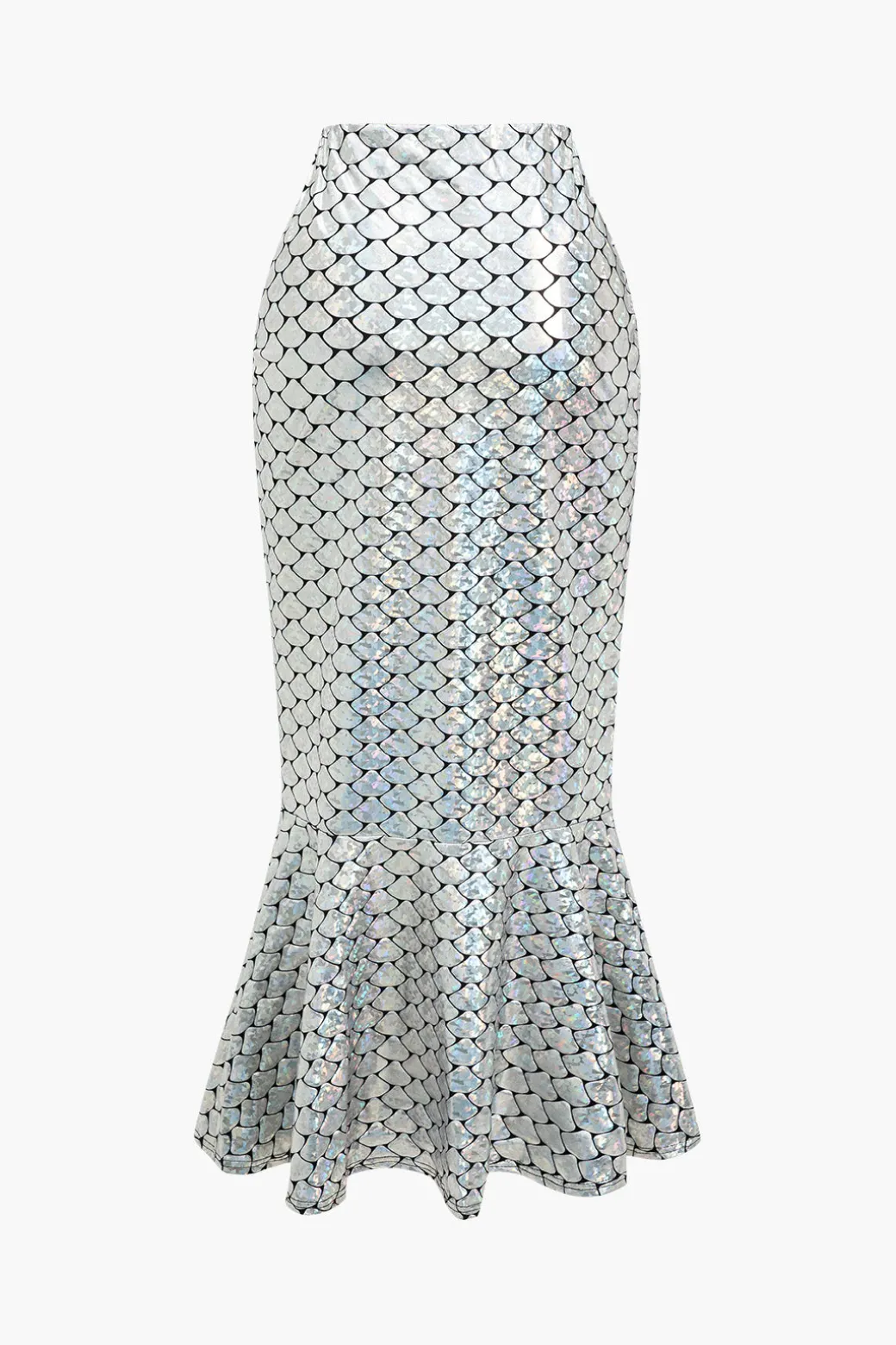 Store Snakeskin Mermaid Midi Skirt Skirts