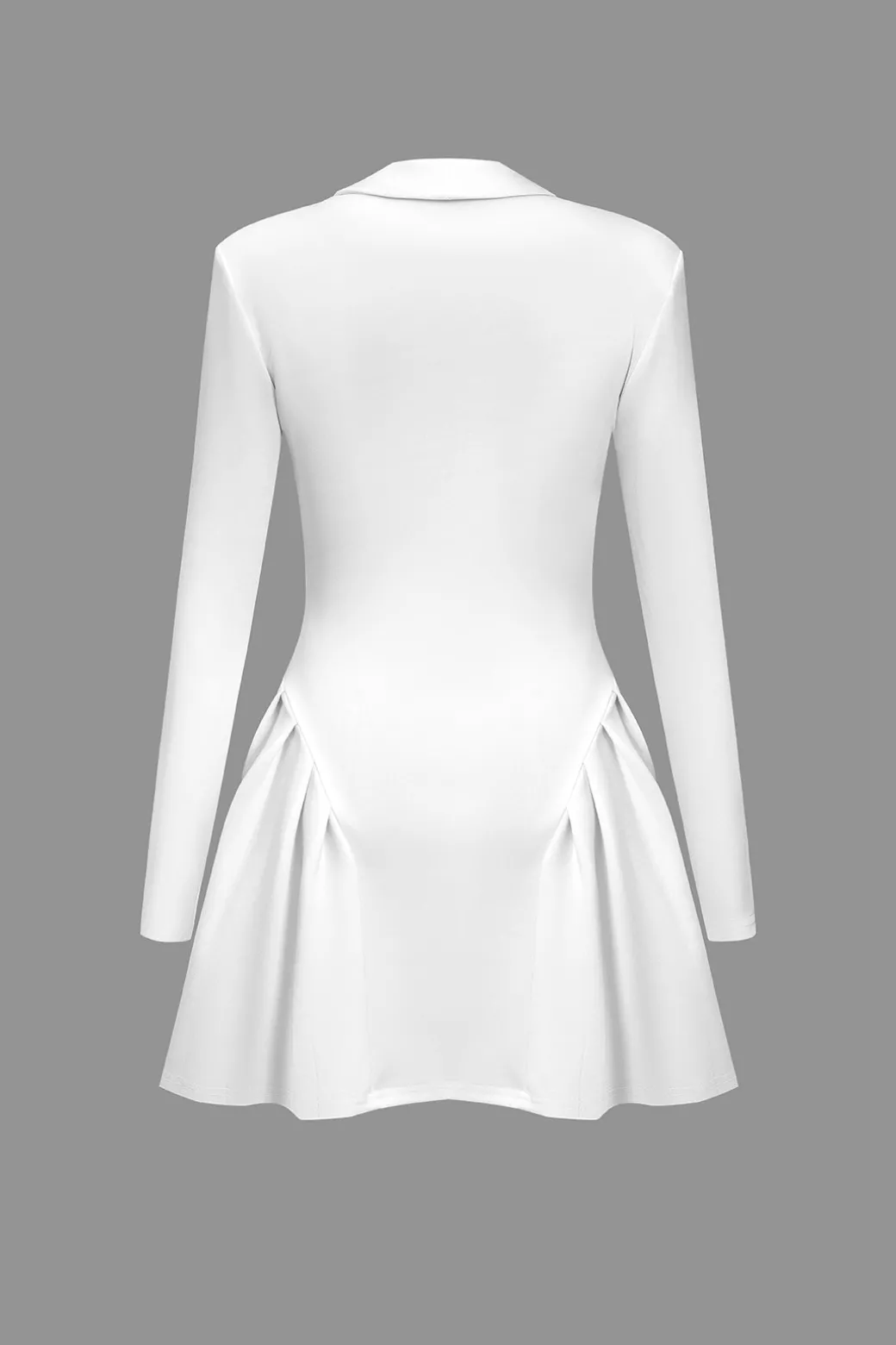 Best Sale Solid Ruched V Neckline Mini Dress Long Sleeve Dresses | Mini Dresses