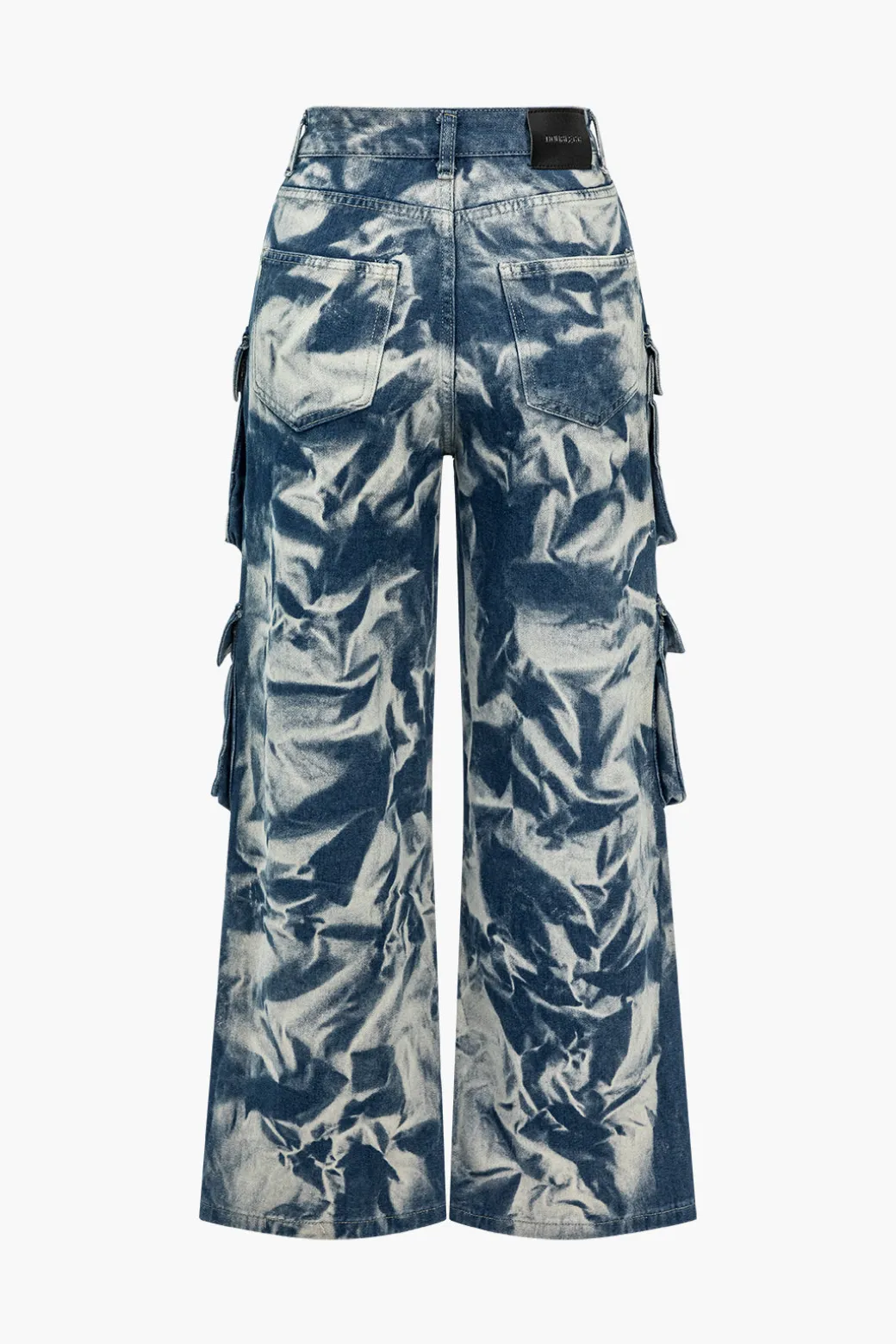 Hot Tie Dye Flap Pocket Cargo Jeans Cargo Pants | Jeans