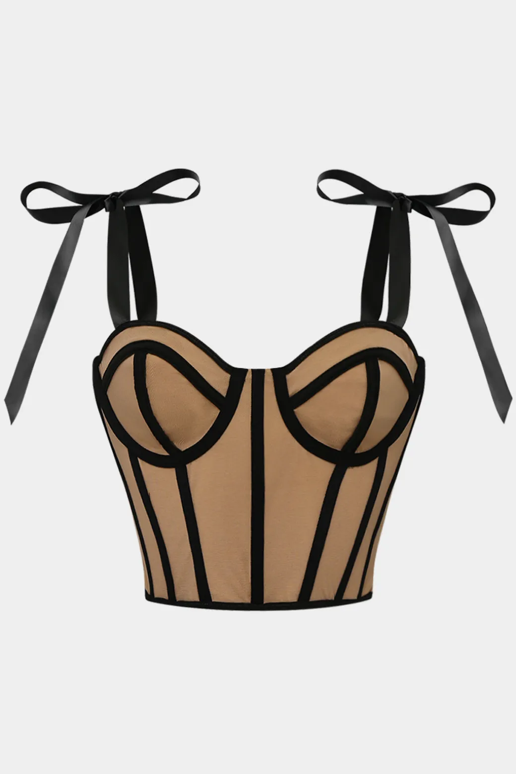 Best Sale Tie Up Corset Bustier Cami Top Corset & Bustier Tops | Tank Tops & Cami